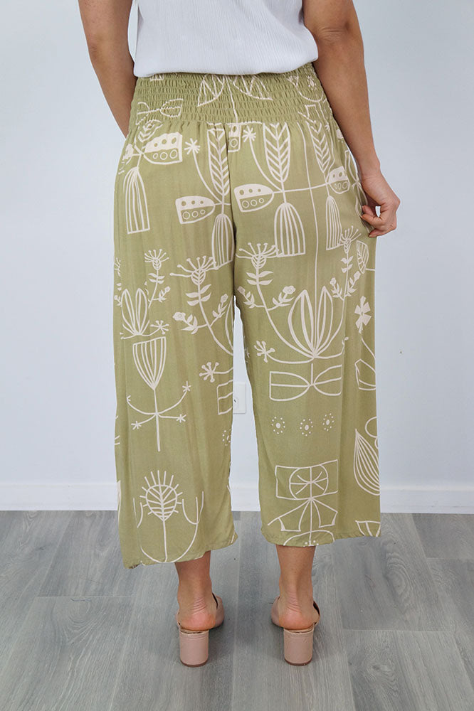 3/4 Bazaar Pant "Amalfi"
