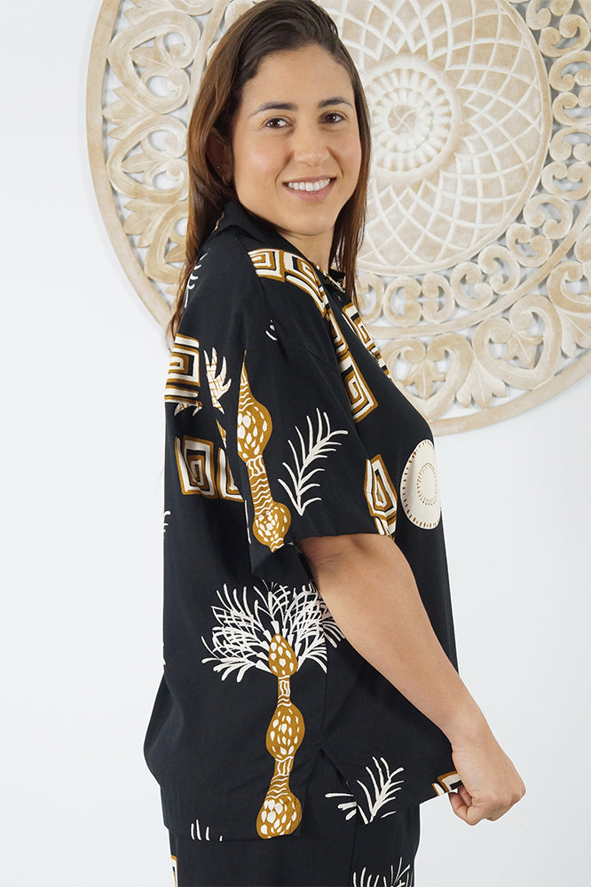 Abbey Shirt "Fan Palm"