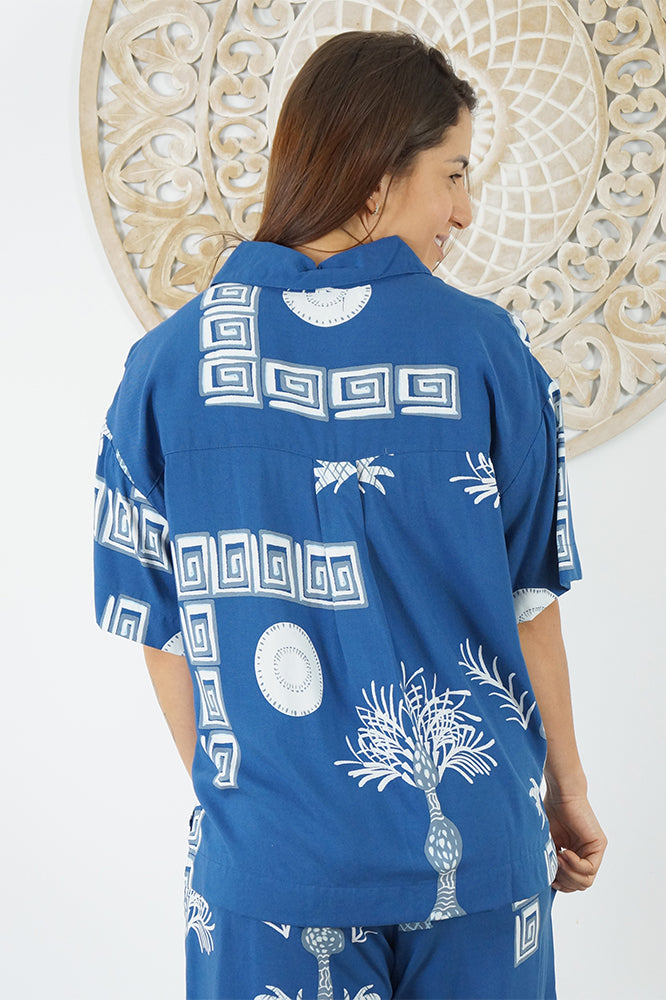 Abbey Shirt "Fan Palm"