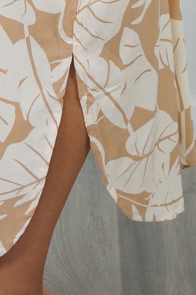 Bermuda Kaftan "Leafy"