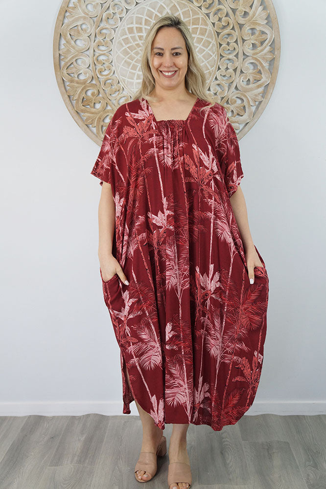 Bermuda Kaftan "Tall Trees"