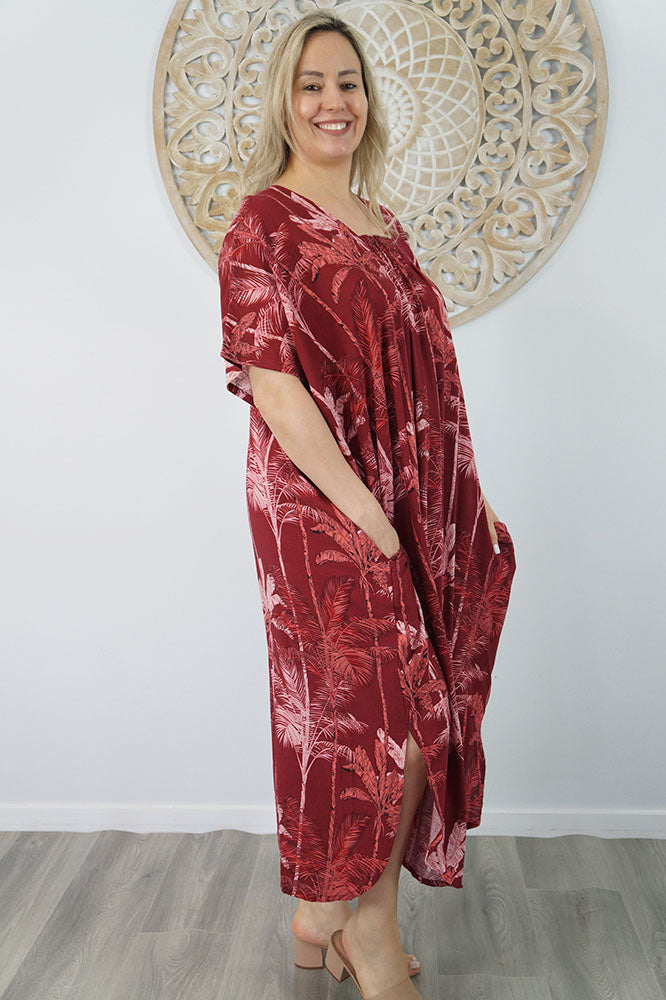 Bermuda Kaftan "Tall Trees"