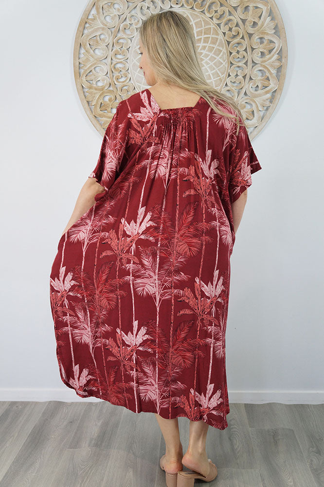 Bermuda Kaftan "Tall Trees"
