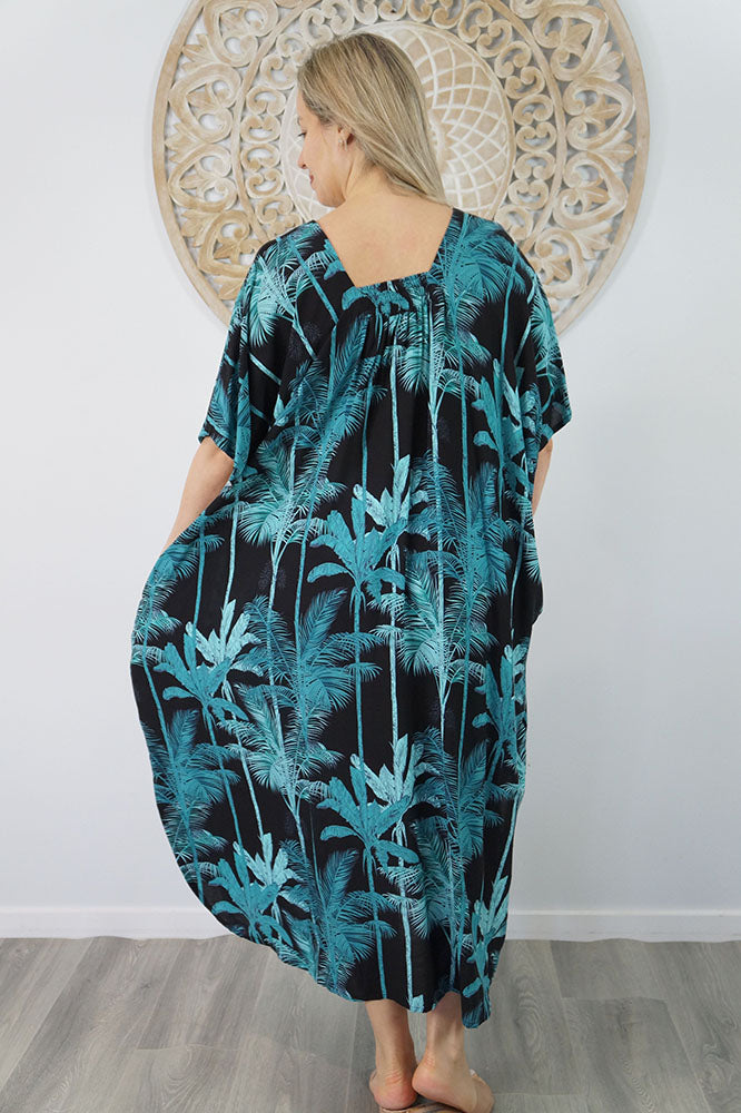 Bermuda Kaftan "Tall Trees"