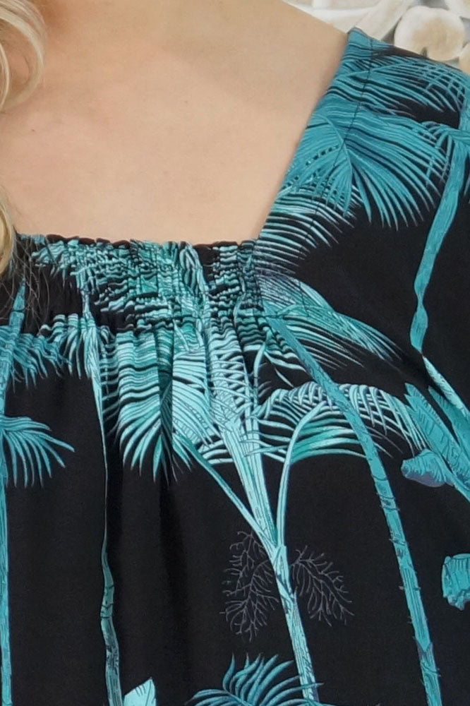 Bermuda Kaftan "Tall Trees"