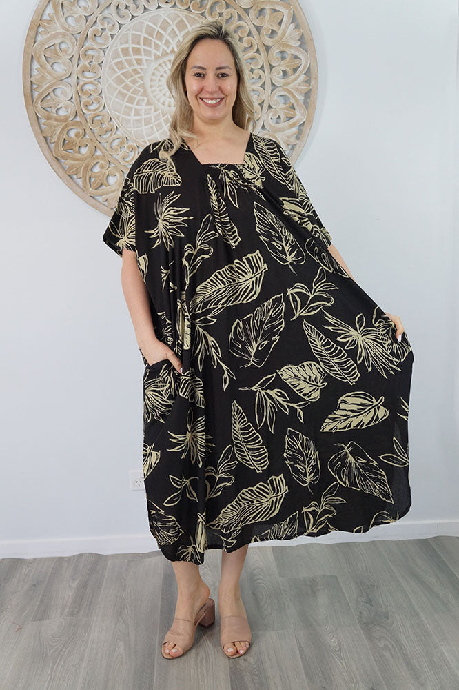Bermuda Kaftan "Autumn Leaves"