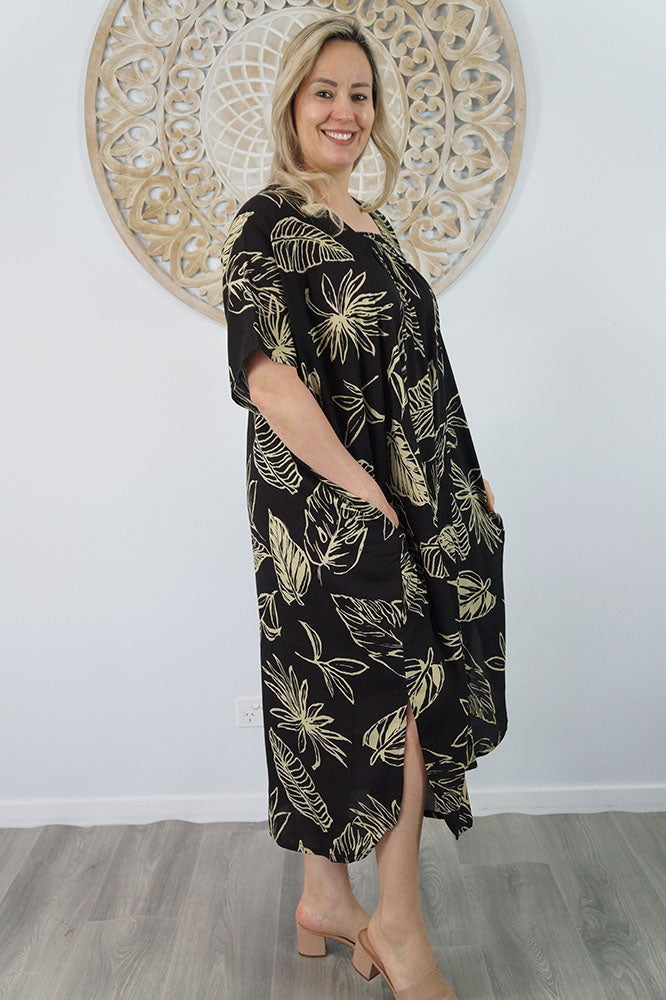 Bermuda Kaftan "Autumn Leaves"