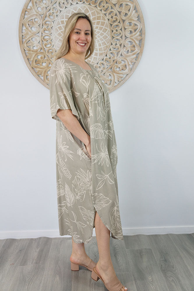Bermuda Kaftan "Autumn Leaves"