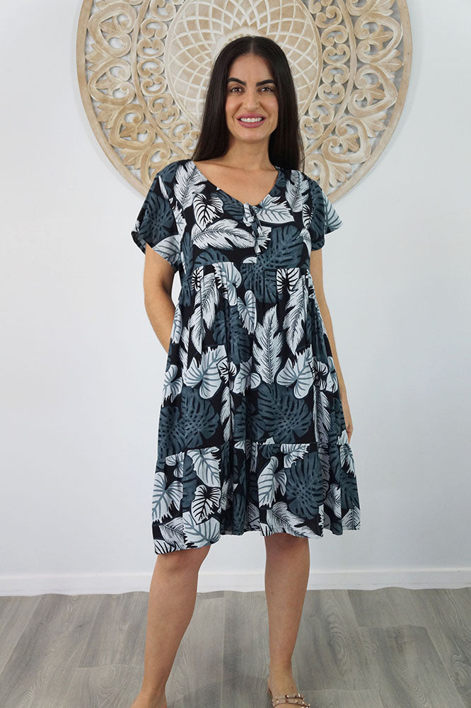 Kiki Dress "Leaves"