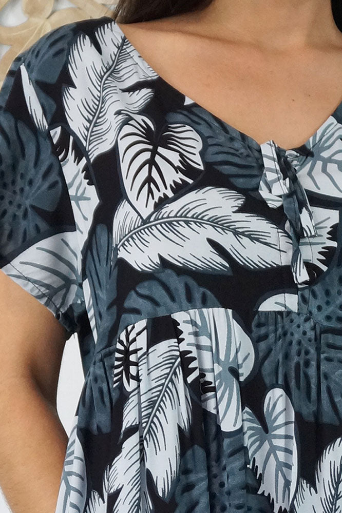 Kiki Dress "Leaves"