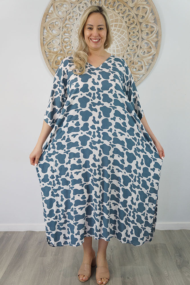 Long Kaftan "Abstract Animal"