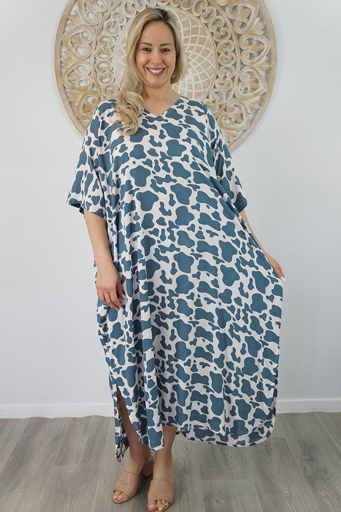 Long Kaftan "Abstract Animal"