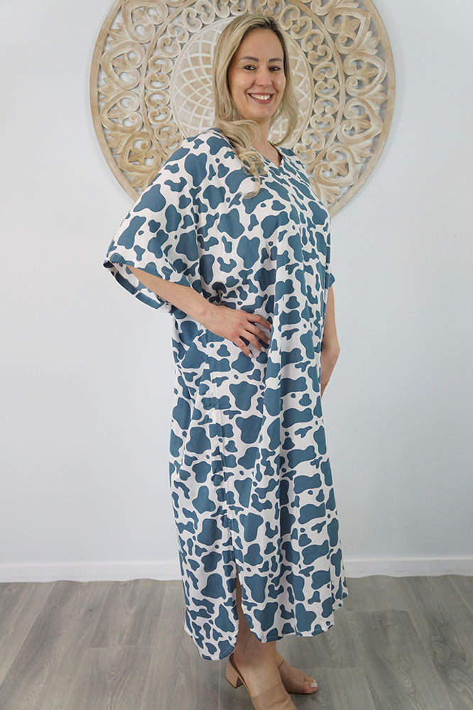 Long Kaftan "Abstract Animal"