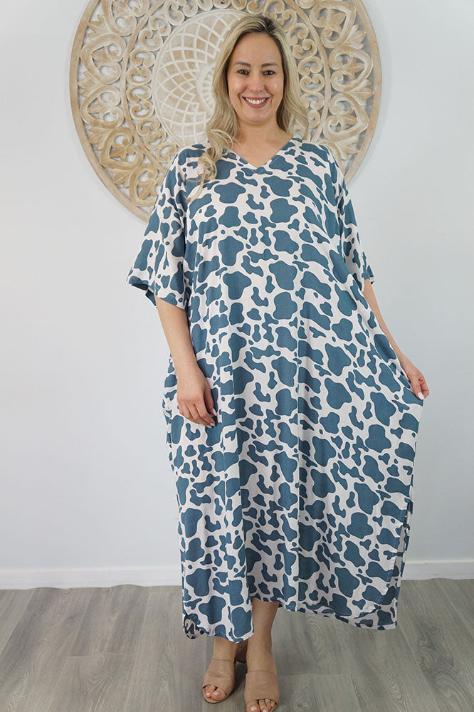 Long Kaftan "Abstract Animal"