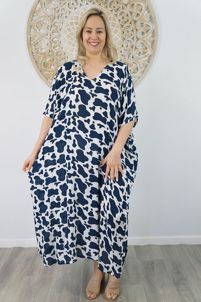 Long Kaftan "Abstract Animal"