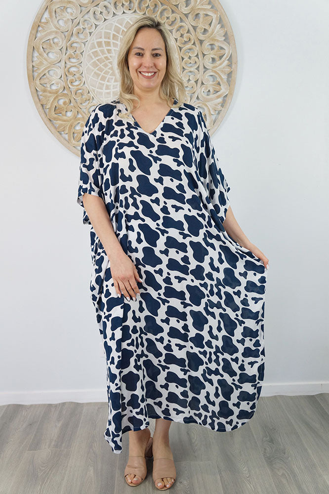 Long Kaftan "Abstract Animal"