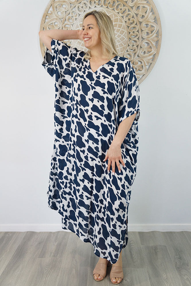 Long Kaftan "Abstract Animal"