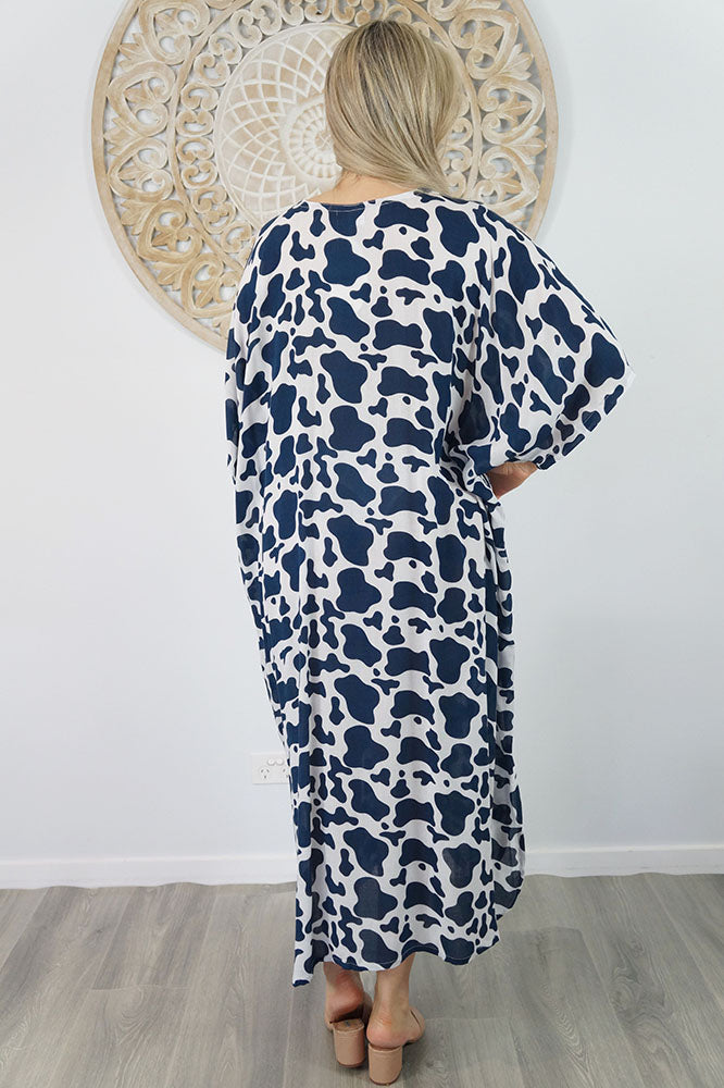 Long Kaftan "Abstract Animal"