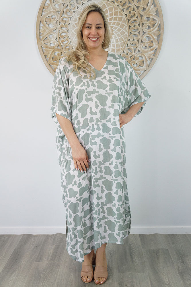 Long Kaftan "Abstract Animal"