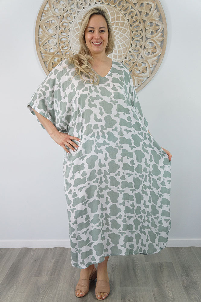 Long Kaftan "Abstract Animal"