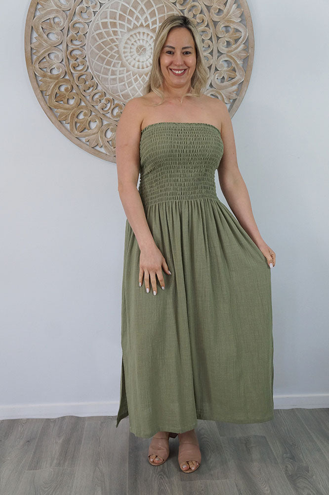 Long Smock Dress "Cotton"