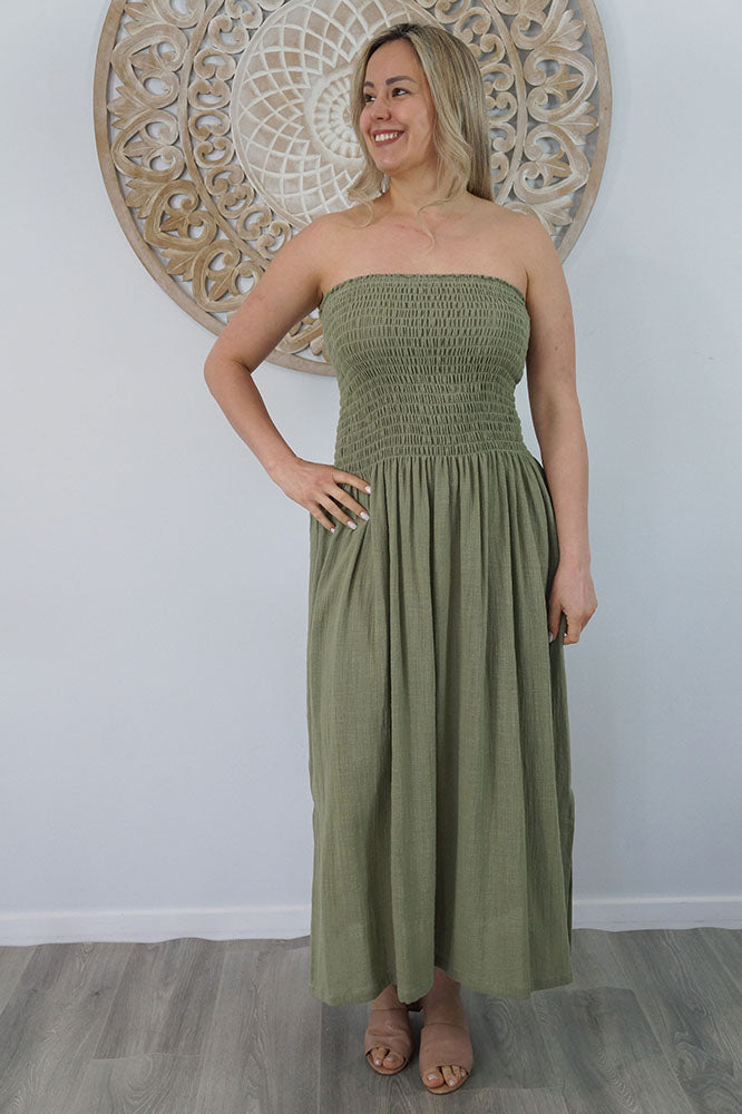 Long Smock Dress "Cotton"