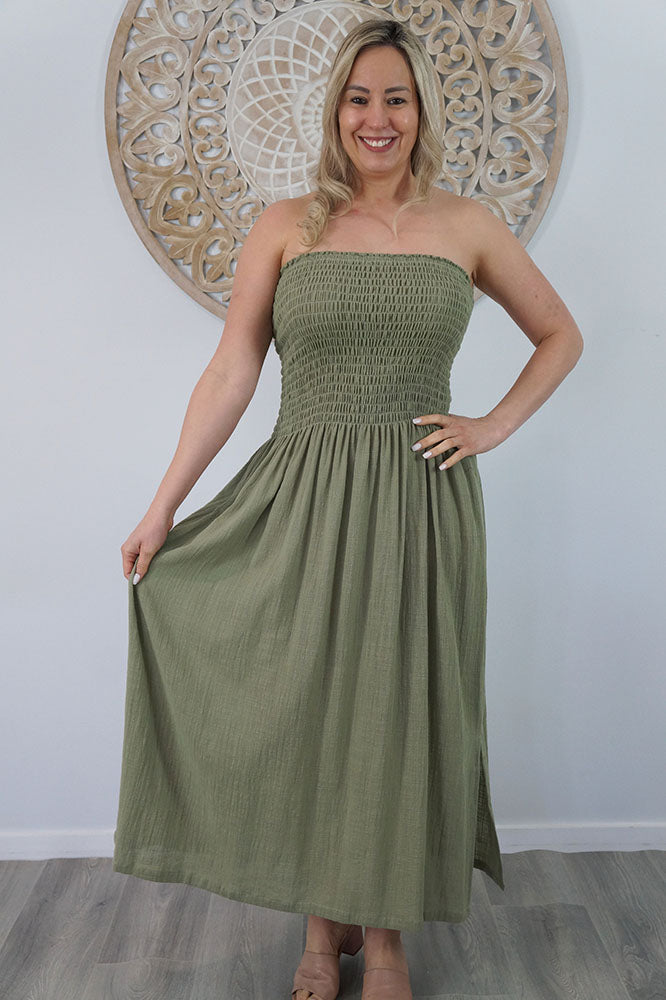 Long Smock Dress "Cotton"