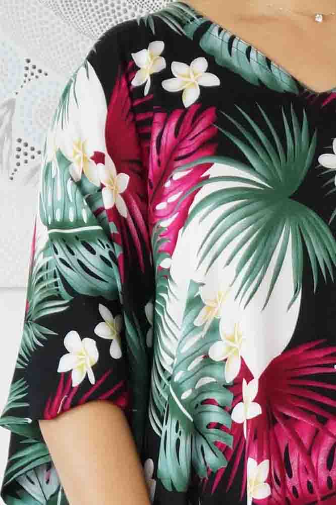Premium Long Kaftan "Moonflower"