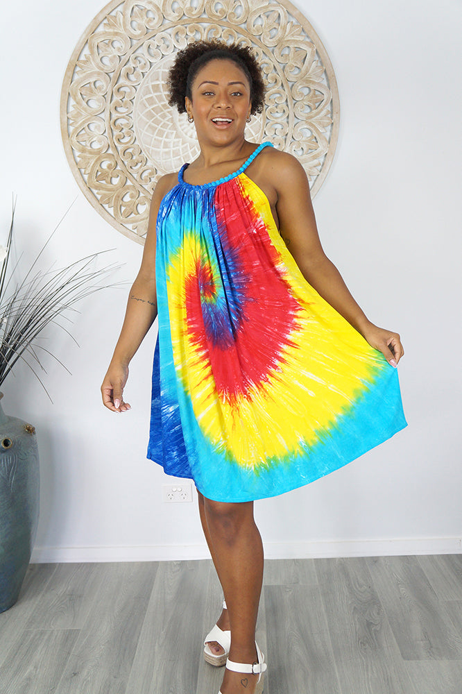 Short Delta Dress Rainbow