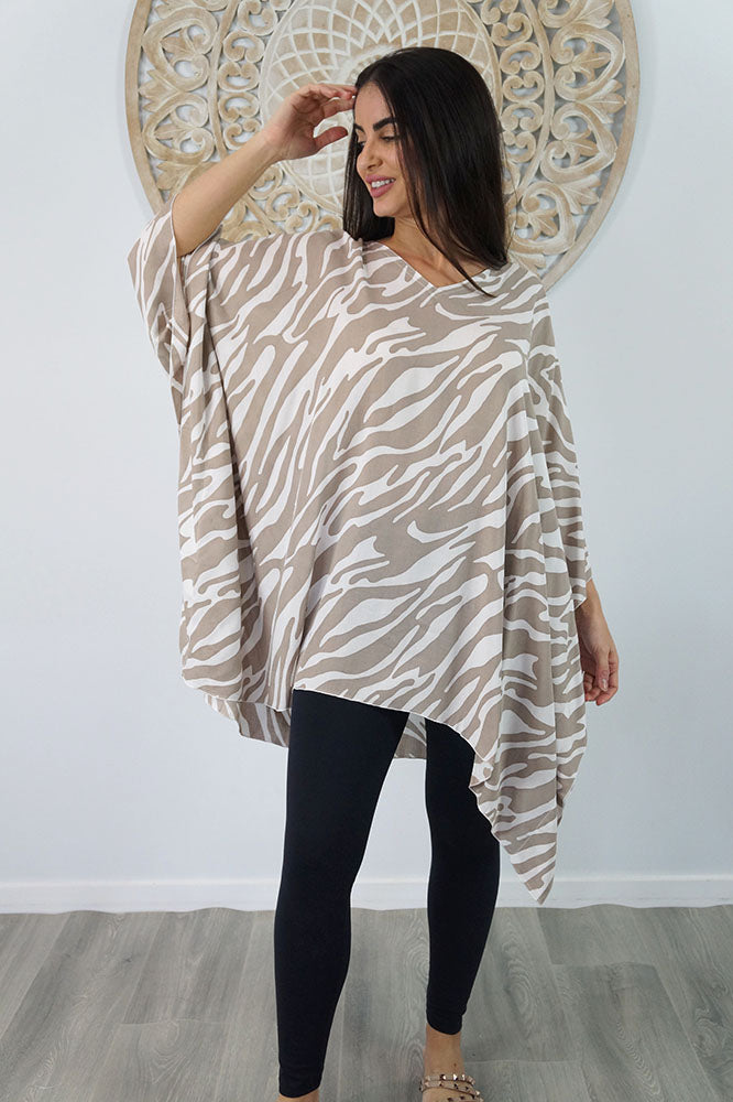Short Tunic "Large Zebra"