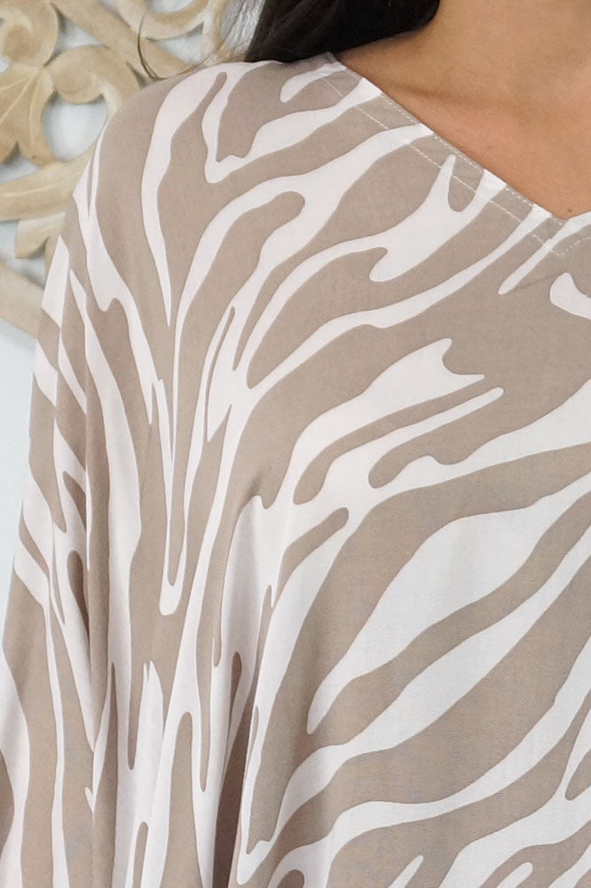 Short Tunic "Large Zebra"