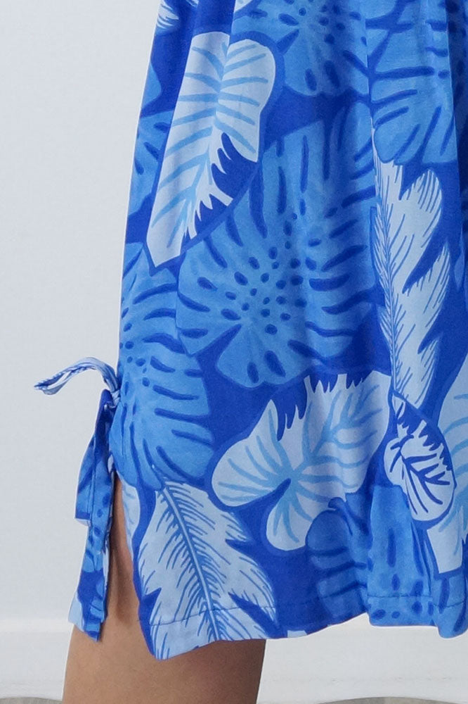 Smock Dress "Leaves"