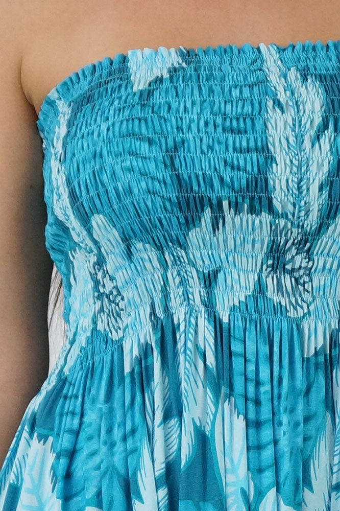 Smock Dress "Leaves"