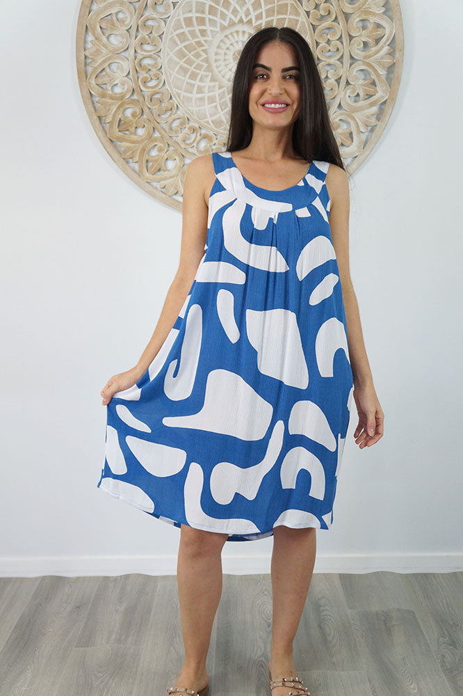 Tahiti Dress "Abstract Geo"