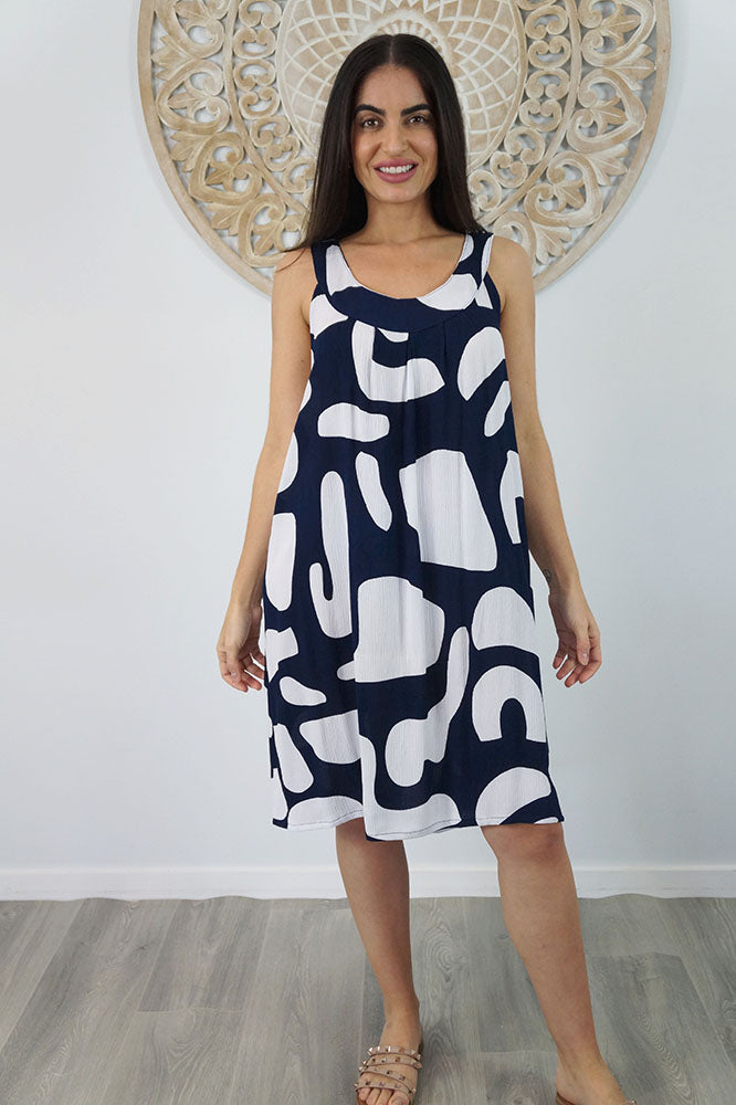 Tahiti Dress "Abstract Geo"