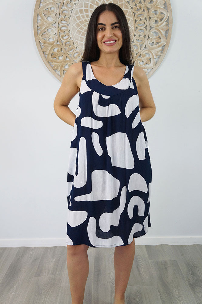 Tahiti Dress "Abstract Geo"