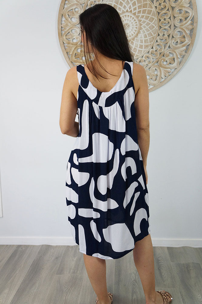 Tahiti Dress "Abstract Geo"