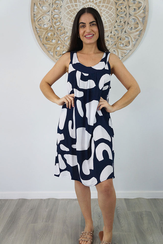 Tahiti Dress "Abstract Geo"