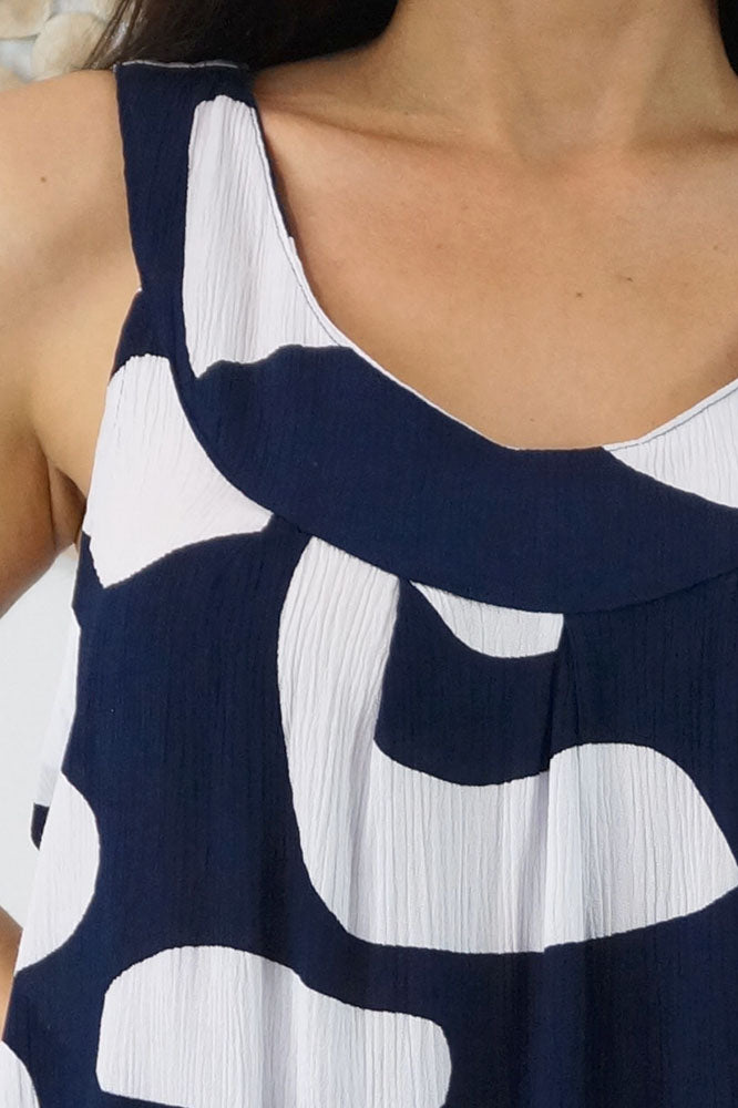 Tahiti Dress "Abstract Geo"