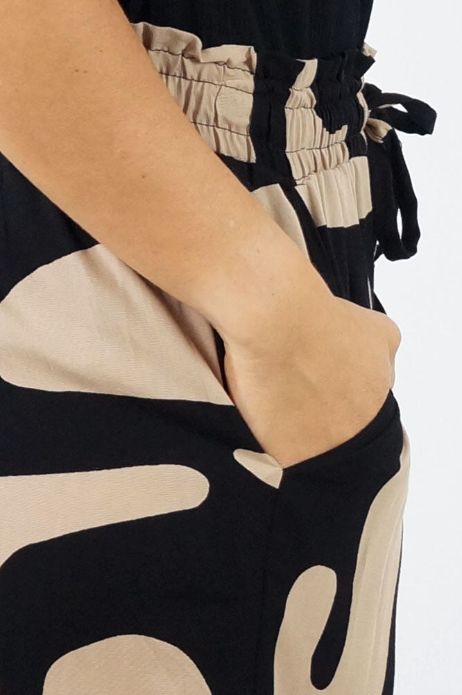 Wide Leg Pant "Abstract Geo"