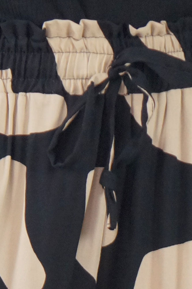 Wide Leg Pant "Abstract Geo"