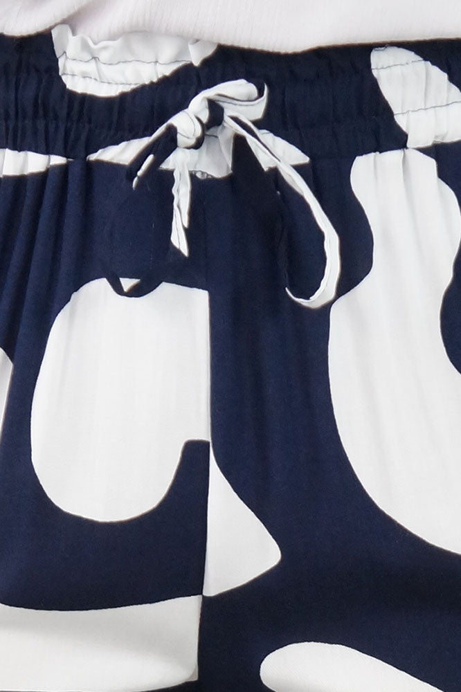 Wide Leg Pant "Abstract Geo"