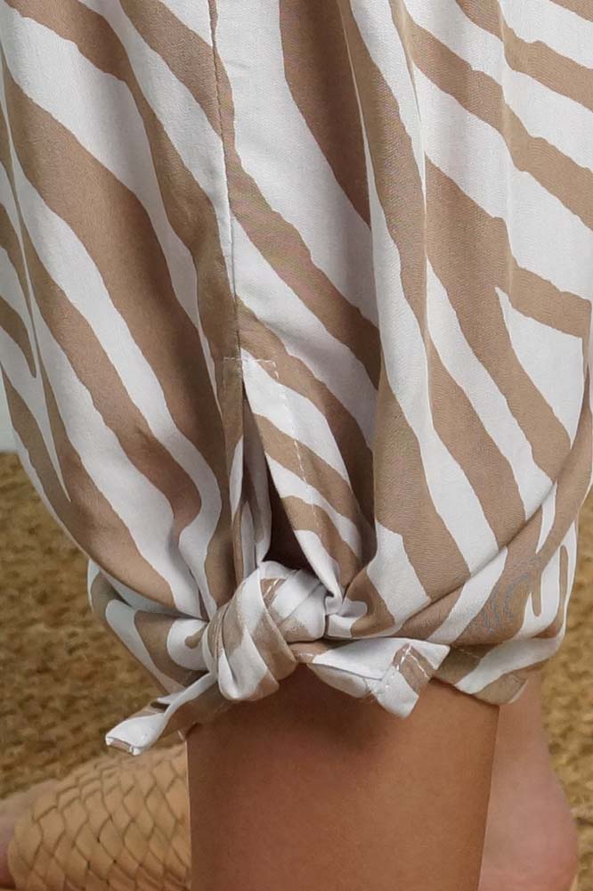 3/4 Bazzar Pant "Small Zebra"