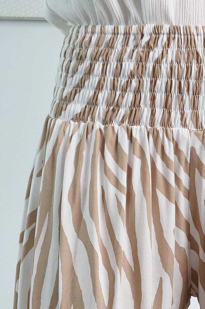 3/4 Bazzar Pant "Small Zebra"