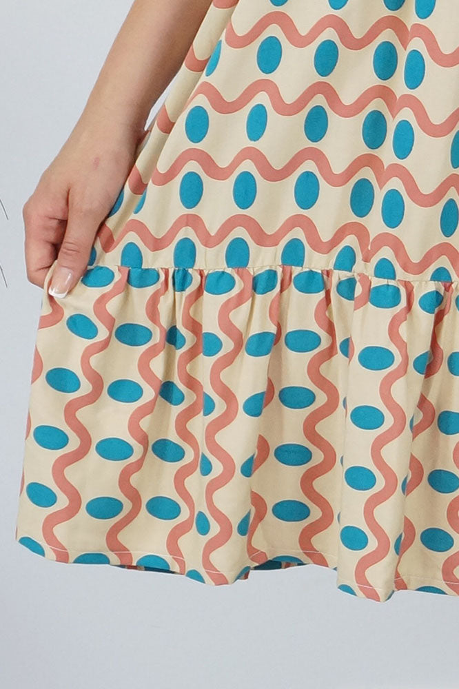 Kiki Dress "Waves"