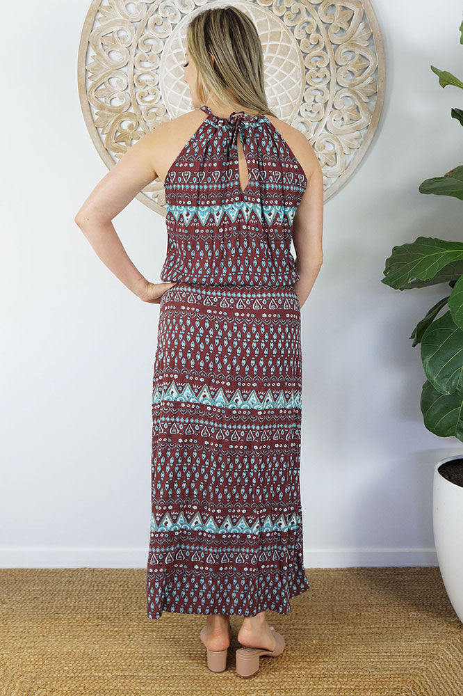 Long Chloe Dress "Tuscany"