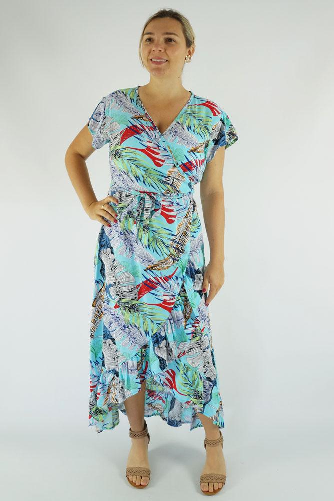 Long Wrap Dress "Wilderness"