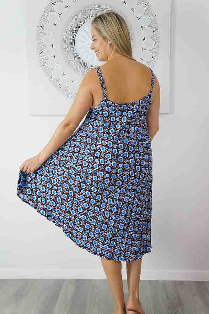 Montego Dress "Snowflower"