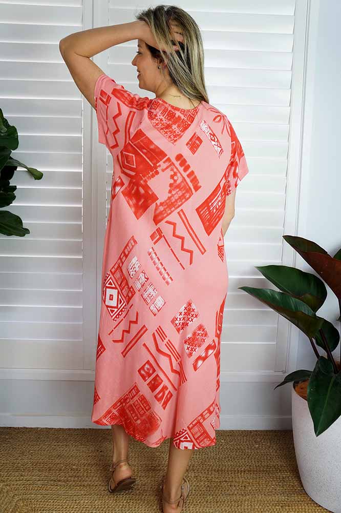 Newport Dress "Riveria" print