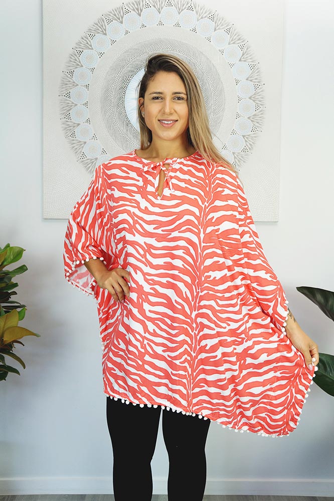 Pom Pom Tunic "Zebra"